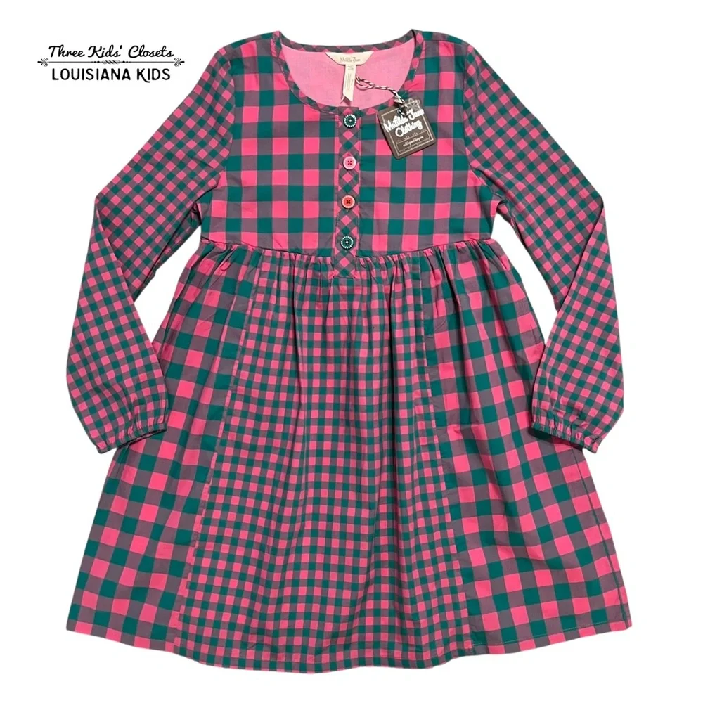 NEW Matilda Jane 10Y or 12Y Moments With You Plaid To See You Dress